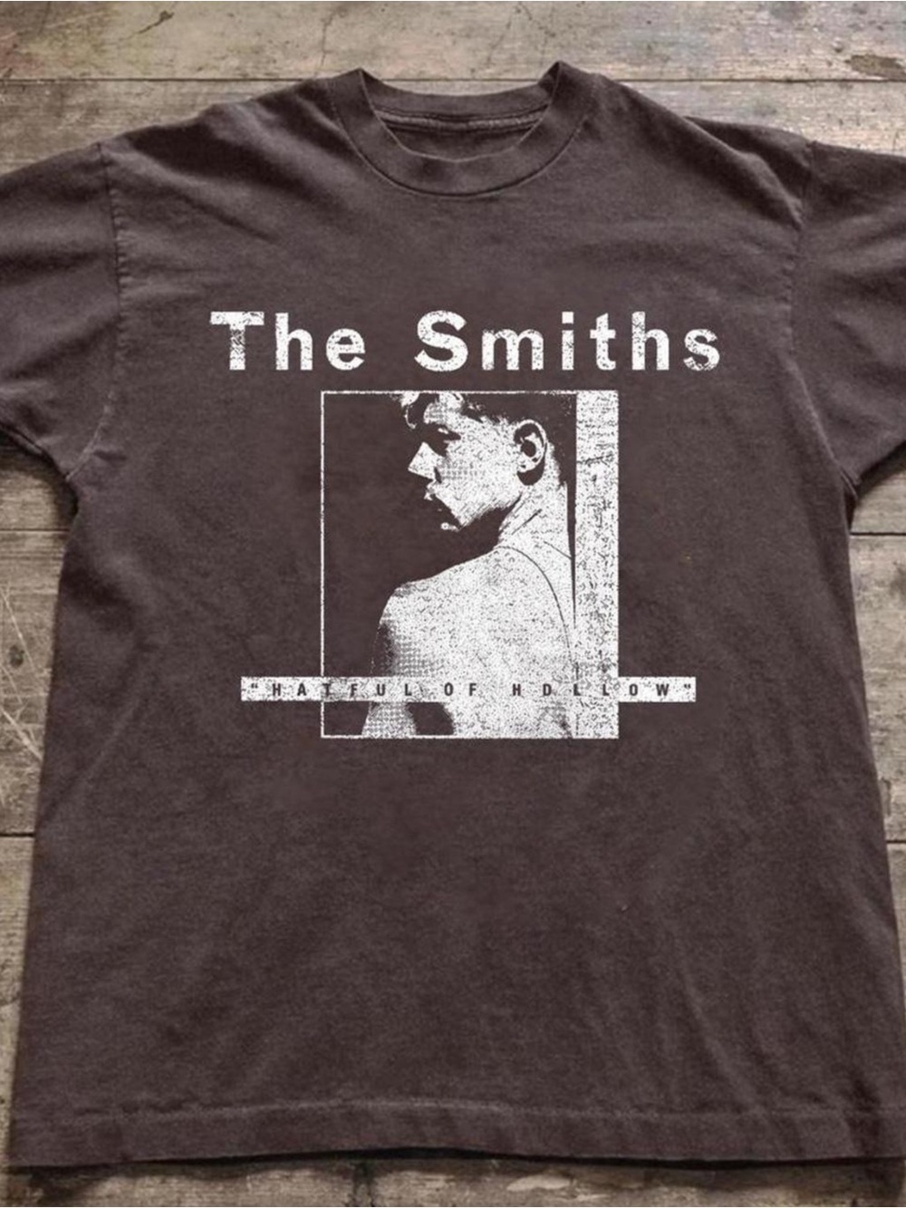 Gildan The Smiths Graphic Tee - Brown with White Print
